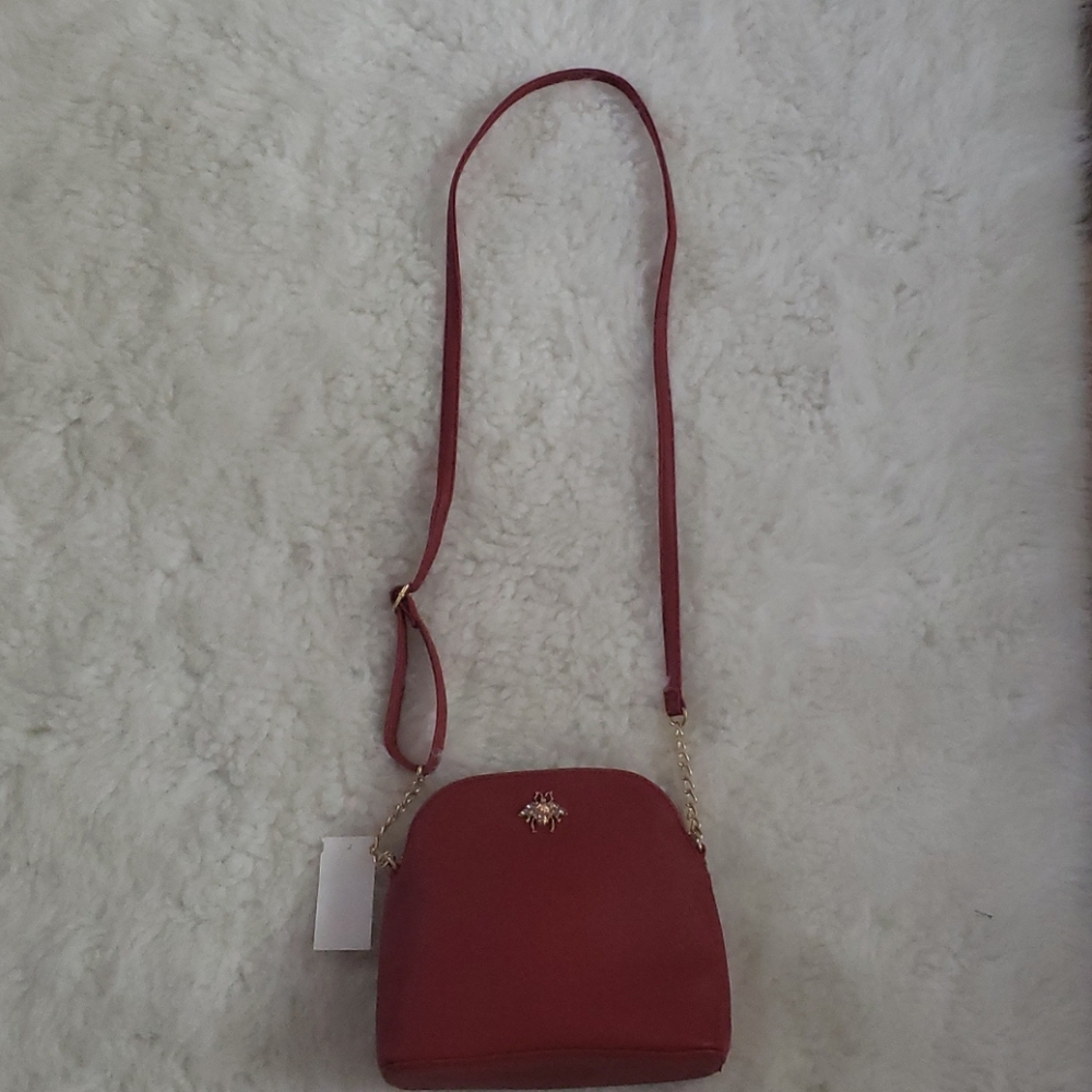 Red crossbody bag